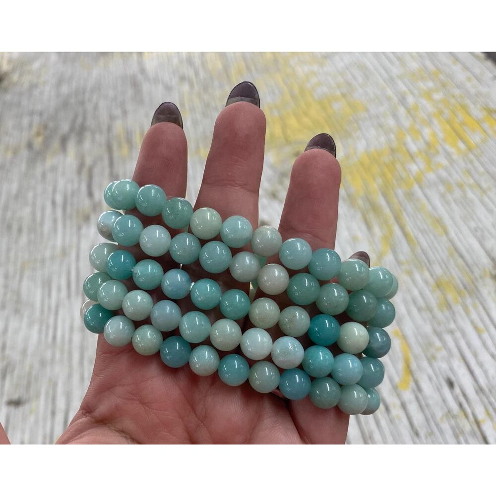8 mm High Quality Carribean Calcite Beaded Bracelets